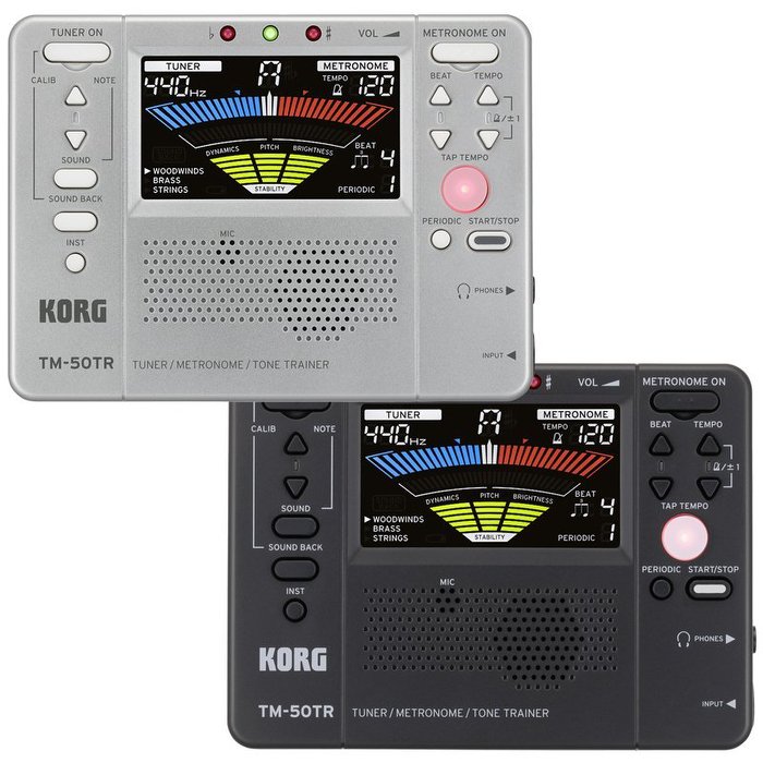 日本 KORG TM-50TR 調音器 節拍器 樂器音質訓練器 音質教練 黑色/銀色【唐尼樂器】