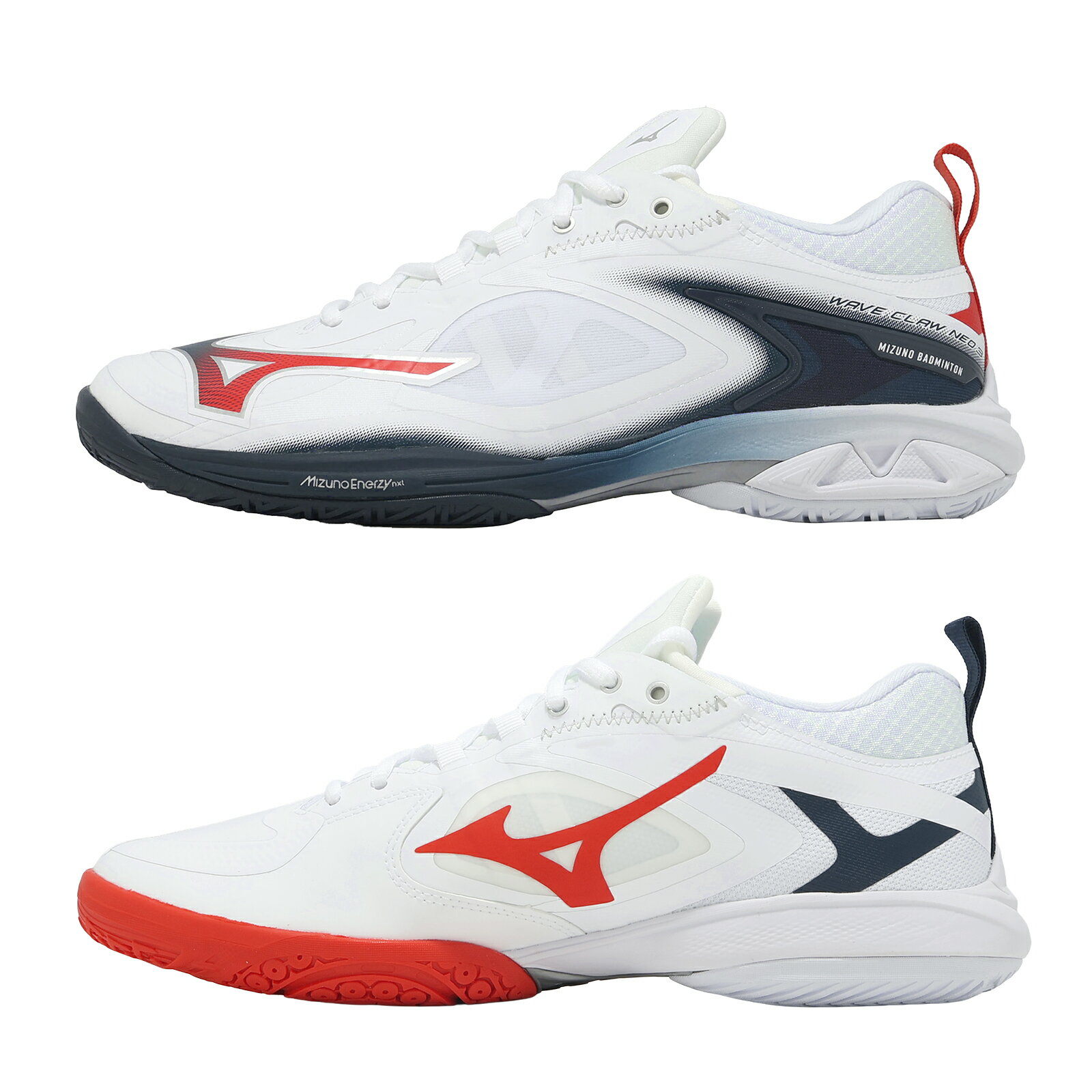 Mizuno 美津濃 羽球鞋 Wave Claw Neo 3 寬楦 男鞋 女鞋 白 回彈 鴛鴦鞋 71GA2473-41