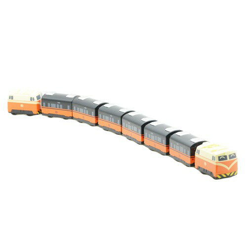 臺鐵鳴日號觀光列車 鐵支路8節迴力小列車 莒光號 迴力車 火車玩具 壓克力圓筒盒裝 QV009TR1 TR臺灣鐵道