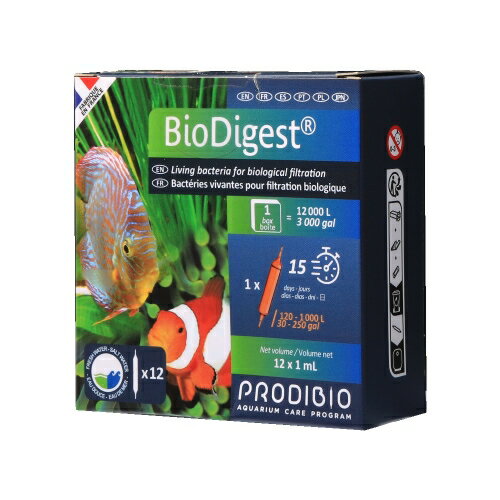 【西高地水族坊】法國 普洛迪 ​PR112 Biodigest 高效活性硝化複合菌12支