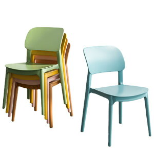 【免運】美雅閣| 餐椅 北歐塑料椅子加厚家用凳子餐廳餐桌椅簡約書桌學習現代靠背椅板凳