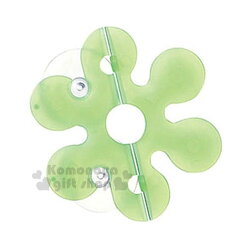 〔小禮堂〕Marna 日製花瓣型吸盤式牙刷收納架《綠.盒裝》牙刷架