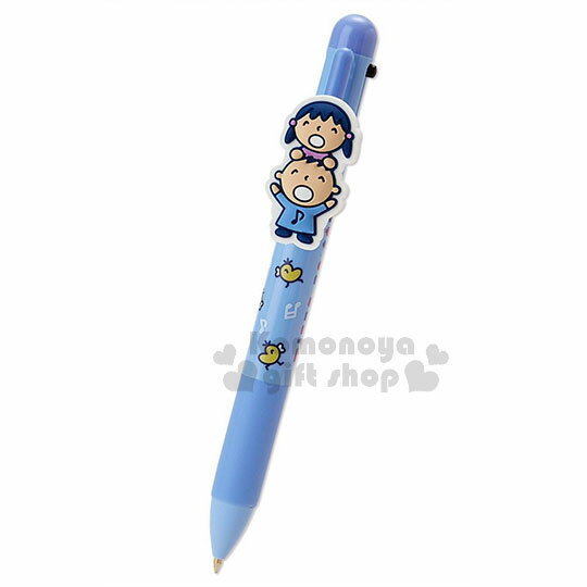〔小禮堂〕大寶 日製多色原子筆《藍.音符》0.5mm.三色筆.淘氣朋友系列