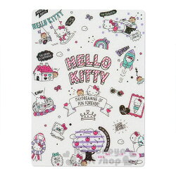 〔小禮堂〕Hello Kitty 日製亮片硬墊板《B5.白.插圖》學童文具