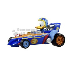 〔小禮堂〕迪士尼 唐老鴨 TOMICA小汽車《藍.賽車.MRR-02》公仔.玩具.模型