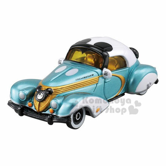 〔小禮堂〕迪士尼 米奇 TOMICA小汽車《綠白.老爺車》10週年紀念版.公仔.玩具.模型