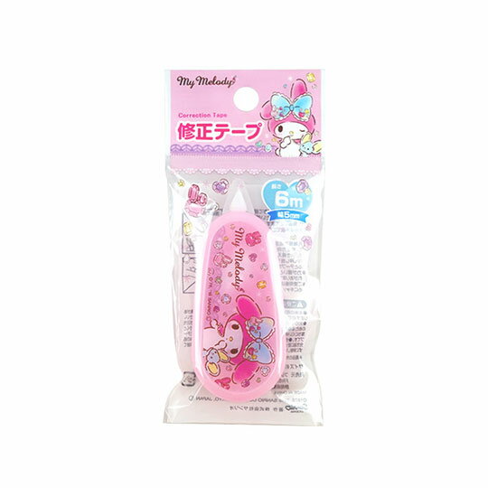 小禮堂 美樂蒂 立可帶《粉.鑽石》5mmx6m.修正帶.學童文具.銅板小物