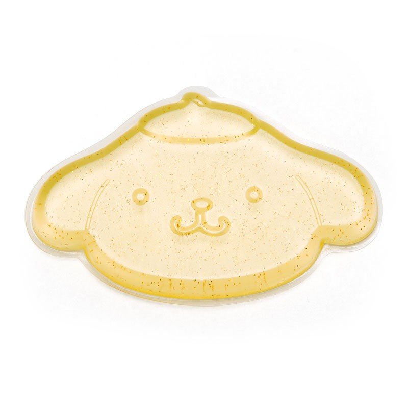 小禮堂 布丁狗 造型透明矽膠粉撲《黃.亮粉》silicone puff