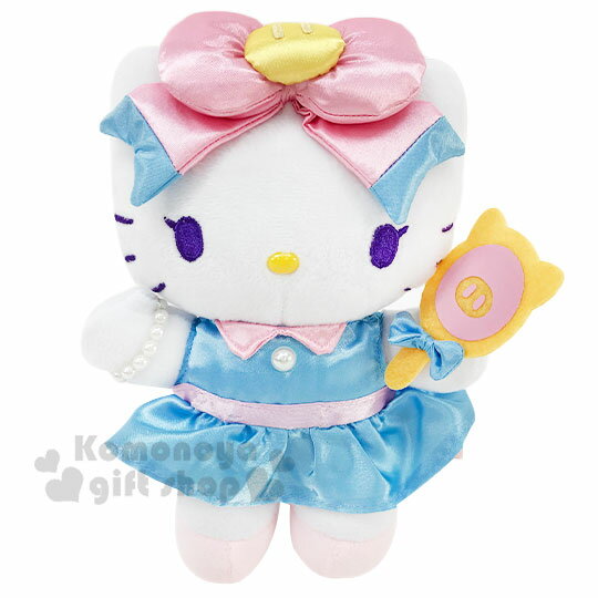 小禮堂 Hello Kitty 絨毛玩偶娃娃《S.粉藍洋裝》擺飾.玩具