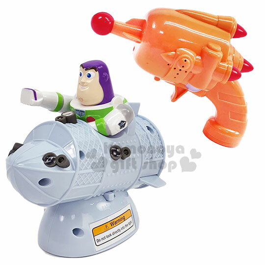 小禮堂 迪士尼 玩具總動員4 巴斯光年 公仔雷射槍聲光玩具組《橘灰.站姿》兒童玩具