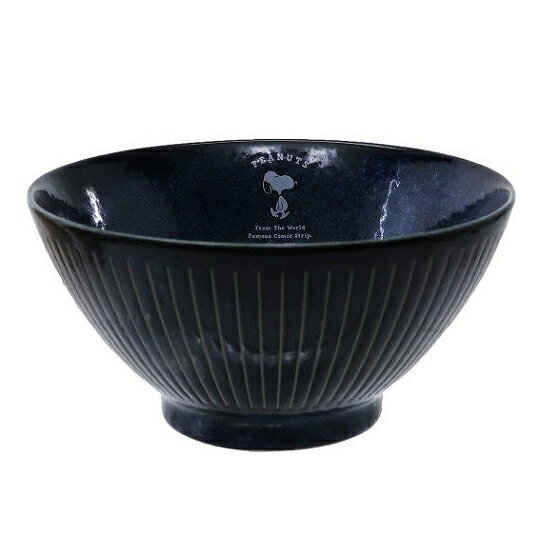 小禮堂 史努比 日製陶瓷碗公《深藍.走路》丼飯碗.湯碗.金正陶器