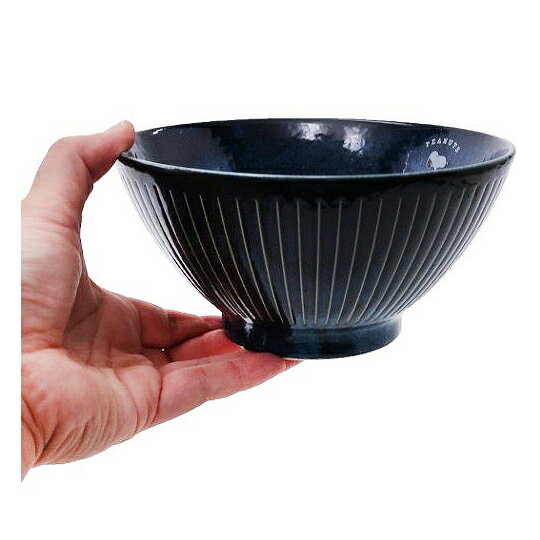 小禮堂史努比日製陶瓷碗公《深藍.走路》丼飯碗.湯碗.金正陶器| 小禮堂