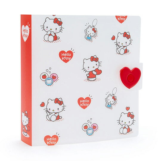 小禮堂 Hello Kitty 8頁橫式卡片收納本相本《白》資料本.演唱會粉絲收納系列