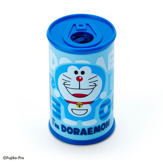 小禮堂 哆啦A夢 日製飲料罐造型單孔削筆器《深藍》削鉛筆器.學童文具
