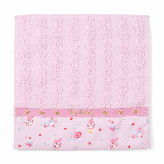 小禮堂 美樂蒂 純棉無捻紗小方巾《粉》25x25cm.手帕.春日新生活系列