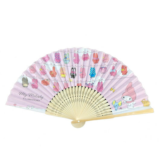 小禮堂 美樂蒂 竹扇 摺扇 手拿扇 扇子 (粉米 變裝)