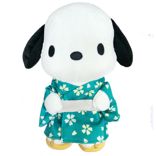 小禮堂 帕恰狗 絨毛 玩偶 娃娃 玩具 布偶 (S 綠 和服)