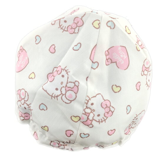 小禮堂 Hello Kitty 安全帽內襯 安全帽墊 帽套 (米 愛心)