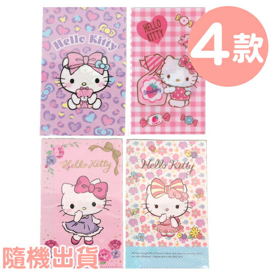 小禮堂 Hello Ktity 口罩收納夾 口罩套 票據夾 迷你檔案夾 (4款隨機)