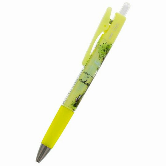 小禮堂 迪士尼 小熊維尼 日製 原子筆 黑筆 自動筆 0.7mm Pilot Opt (黃 汽球)