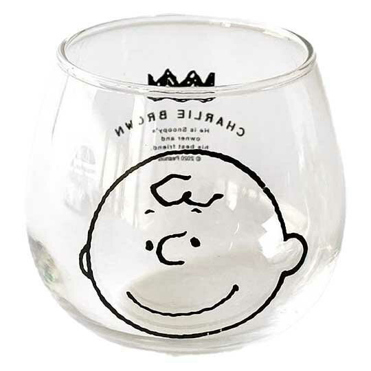 小禮堂 史努比 查理布朗 日製 無把透明玻璃杯 牛奶杯 飲料杯 水杯 320ml 金正陶器 (大臉)