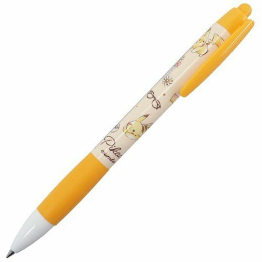 小禮堂 神奇寶貝 日製 原子筆 黑筆 自動筆 0.7mm (黃 滿版)