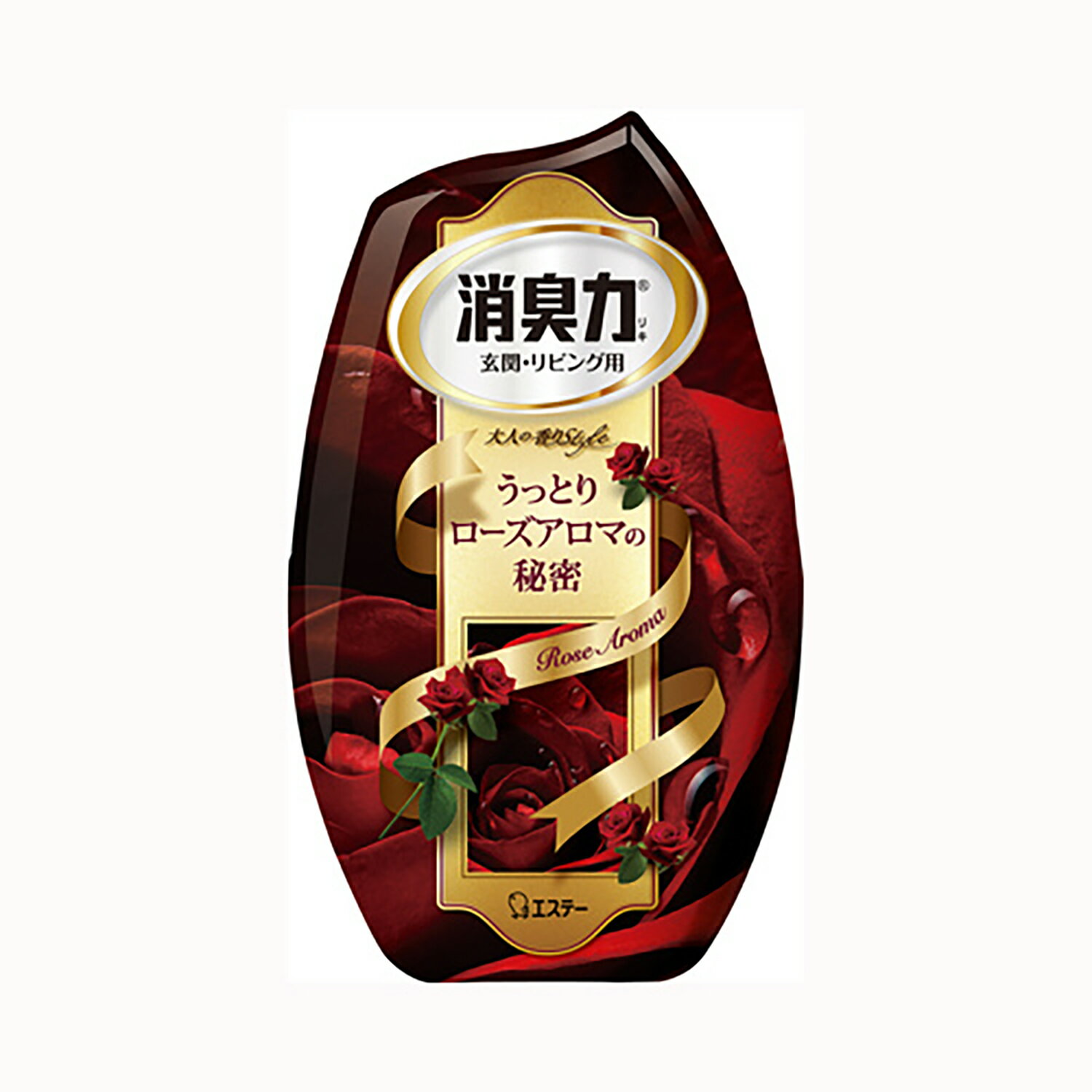 小禮堂 雞仔牌 日製 瓶裝室內芳香劑 浴廁芳香劑 除臭劑 玫瑰香 400ml (紅)