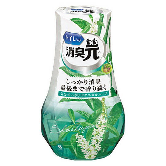 小禮堂 雞仔牌 日製 瓶裝室內芳香劑 浴廁芳香劑 除臭劑 草本香 400ml (綠)
