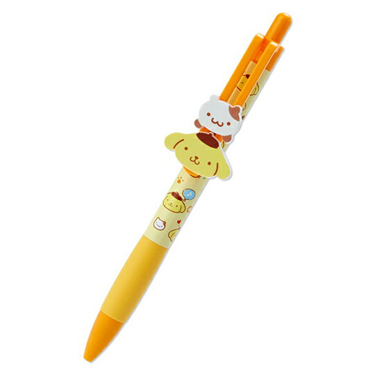 小禮堂 布丁狗 日製 造型原子筆 自動原子筆 玩偶筆 黑筆 (黃 大臉文具)