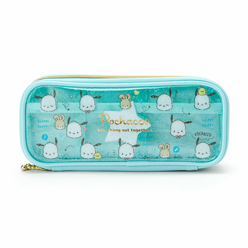小禮堂帕恰狗全開式雙層防水拉鍊筆袋皮質筆袋透明筆袋鉛筆盒 綠大臉文具 小禮堂 樂天旗艦店 Rakuten樂天市場