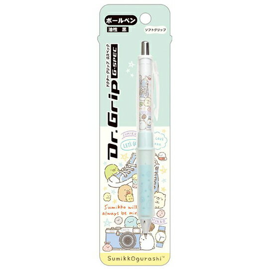 小禮堂 角落生物 日製 原子筆 黑筆 自動筆 油性筆 0.5mm Dr.Grip減壓 (綠 相機)