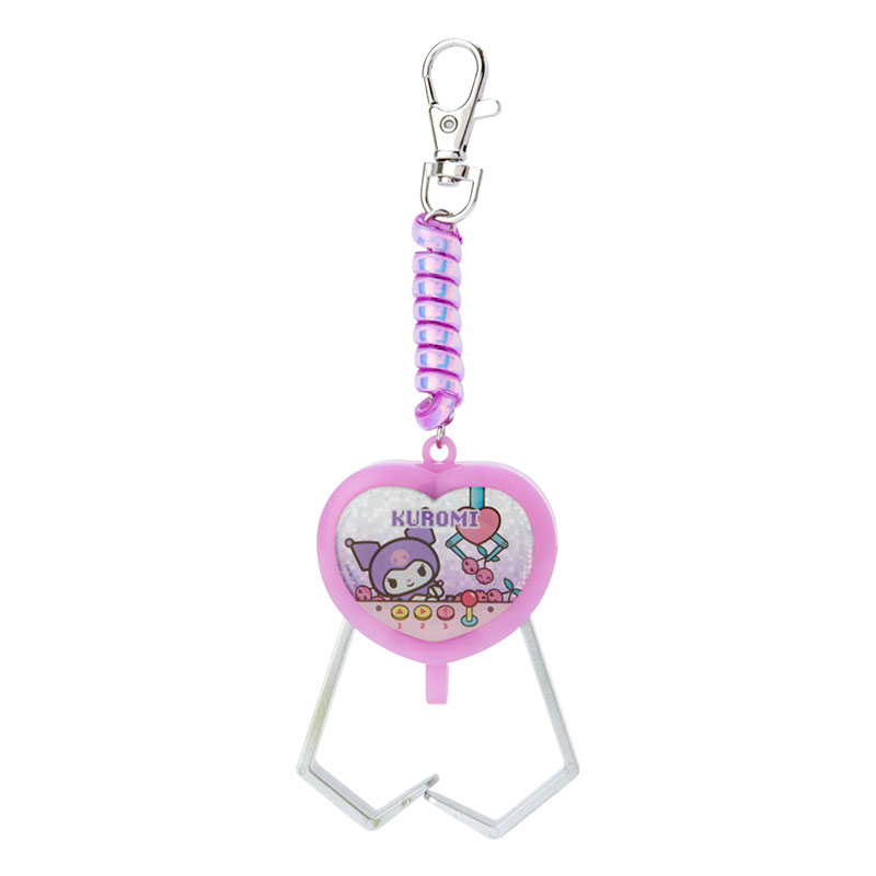 小禮堂 酷洛米 夾子造型塑膠鑰匙圈 玩具鑰匙圈 玩具吊飾 (紫 遊戲街)