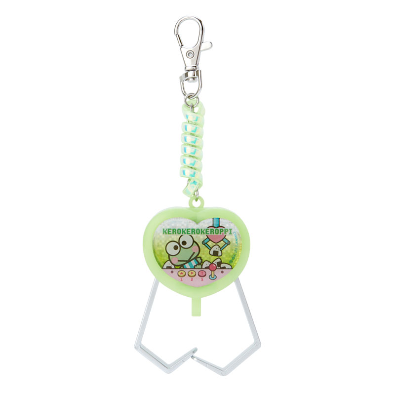 小禮堂 大眼蛙 夾子造型塑膠鑰匙圈 玩具鑰匙圈 玩具吊飾 (綠 遊戲街)