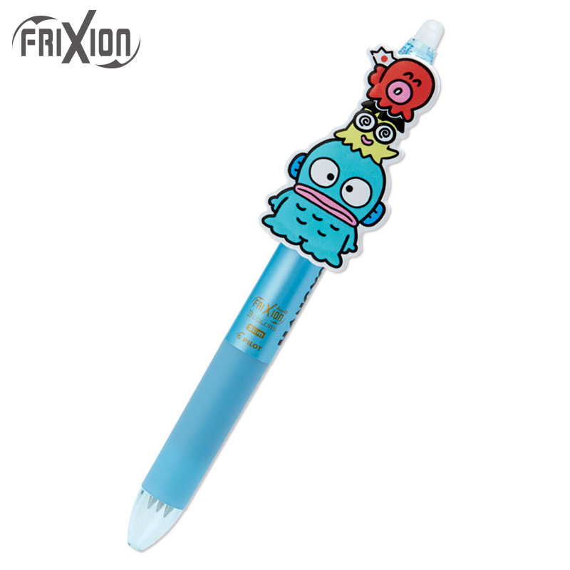 小禮堂 人魚漢頓 日製 造型擦擦筆 三色筆 多色筆 原子筆 0.38mm Frixion ball 3 slim (藍 生日漫畫)