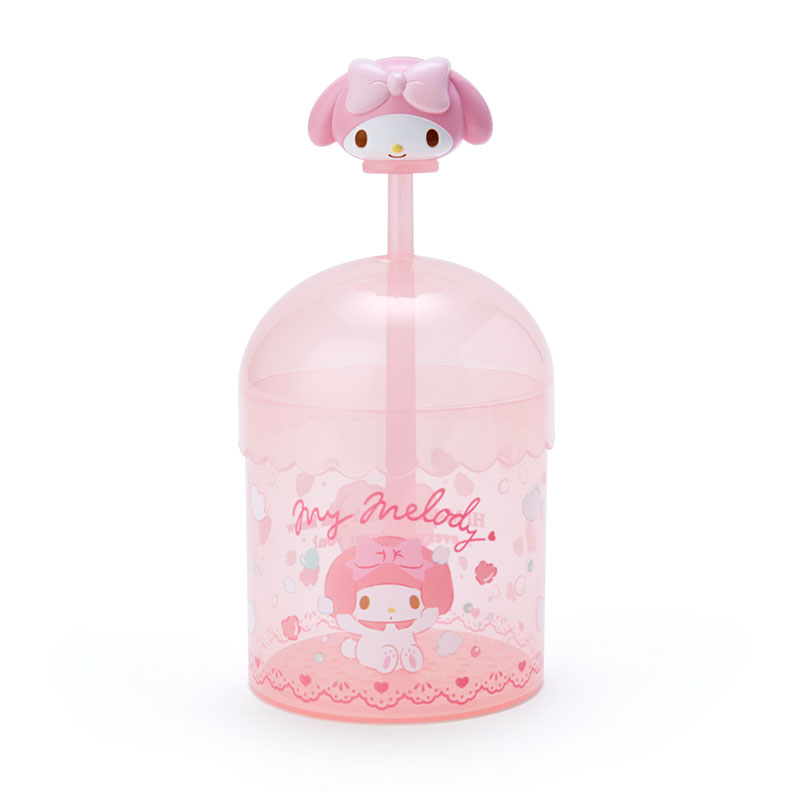小禮堂 美樂蒂 圓形透明洗面乳起泡器 手動起泡器 洗臉幕斯 幕斯瓶 (粉)