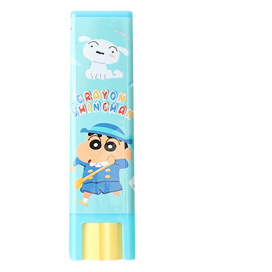小禮堂 蠟筆小新 方形口紅膠 旋轉口紅膠 膠水 漿糊 黏貼用品 (藍 制服)