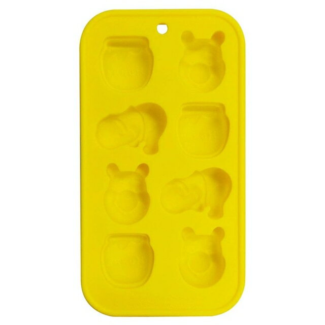 小禮堂 迪士尼 小熊維尼 造型矽膠製冰模具 (黃色款)