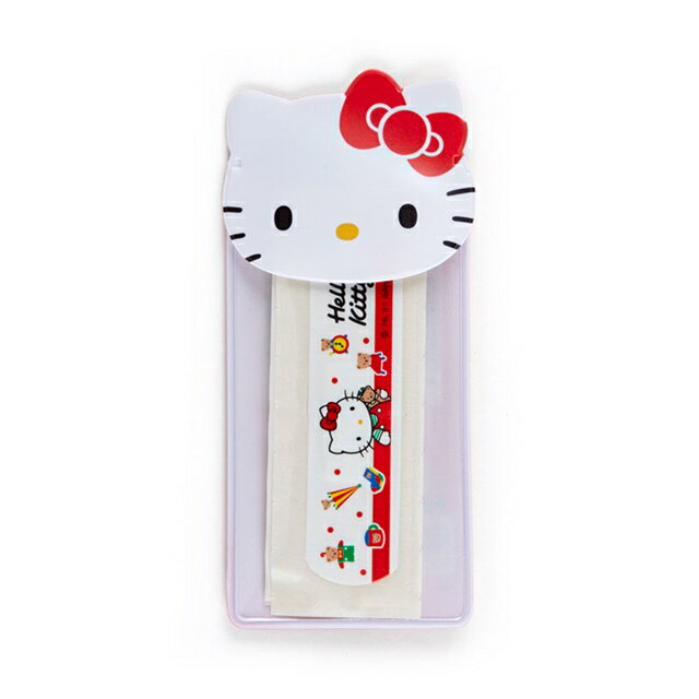小禮堂 Hello Kitty 日本製 OK蹦10入組 附收納包 (白大臉款)