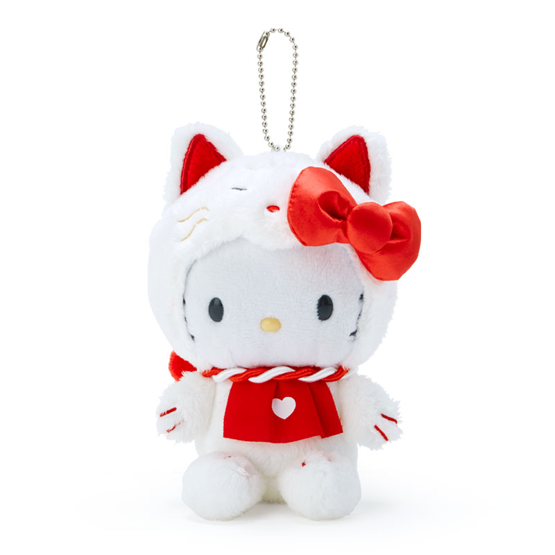 小禮堂 Hello Kitty 夜光絨毛吊飾 (百妖夜行)