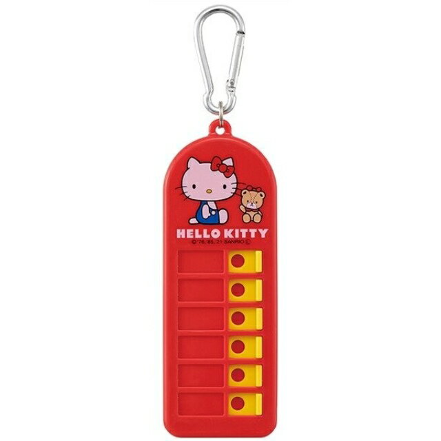 小禮堂 Hello Kitty 兒童書包備忘鑰匙圈 (紅色款)