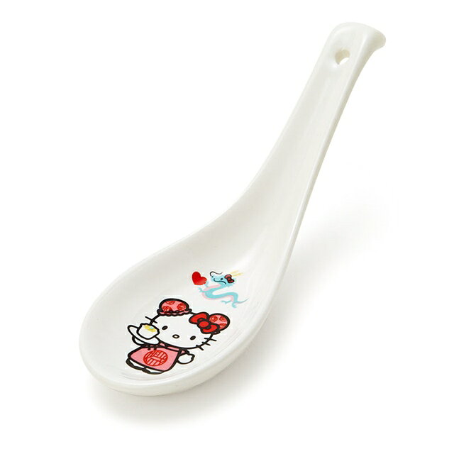 小禮堂 Hello Kitty 陶瓷湯匙 (中華系列)