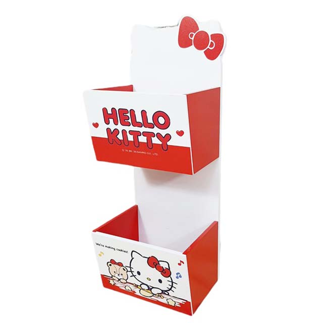 小禮堂 Hello Kitty 木製可掛式收納盒 (紅白款)
