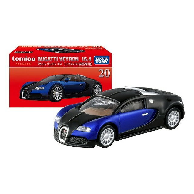 小禮堂 TOMICA 多美小汽車 初回 PRM20 布加迪 Veyron 16.4 (黑款)