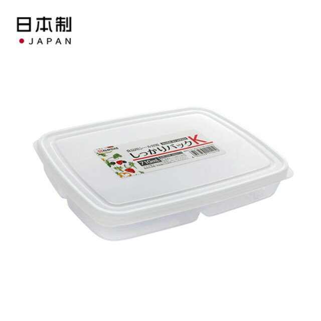 小禮堂 NAKAYA 日本製 四格保鮮盒 710ml (透明款)