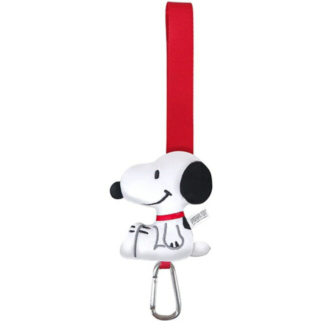 小禮堂 Snoopy 造型車用掛勾 (紅白款)