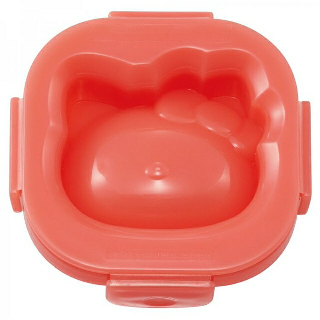 小禮堂 Hello Kitty 塑膠水煮蛋模具 (紅大臉款)