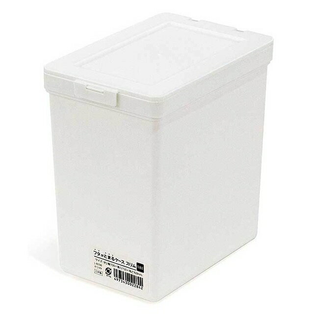 小禮堂 SANADA 塑膠掀蓋式收納盒 (白款)