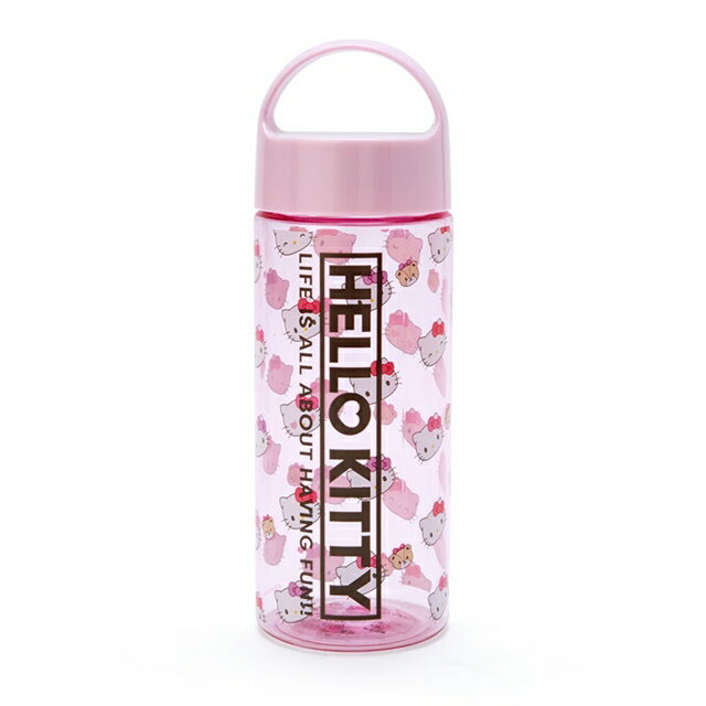 小禮堂 Hello Kitty 透明隨身運動水壺 550ml (健身系列)