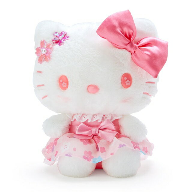 小禮堂 Hello Kitty 絨毛玩偶娃娃 (花又開好了)