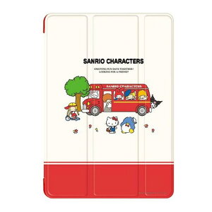 小禮堂 Sanrio大集合 10.2吋 iPad皮套保護殼 (紅白公車款)
